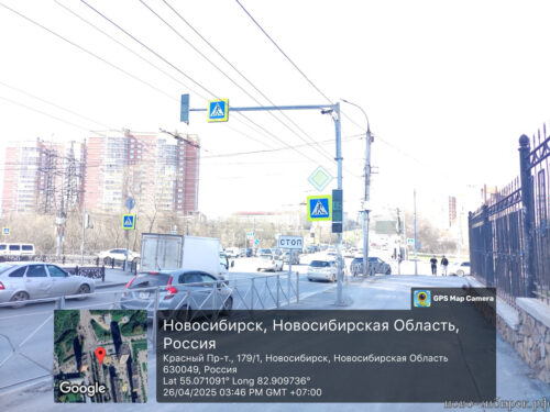 Перекрёсток, светофор Красный проспект 179/1 и ул Северная
