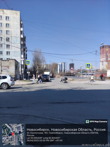 Фото перекрёсток ул. Бресткая и у. Кропоткина Новосибирск