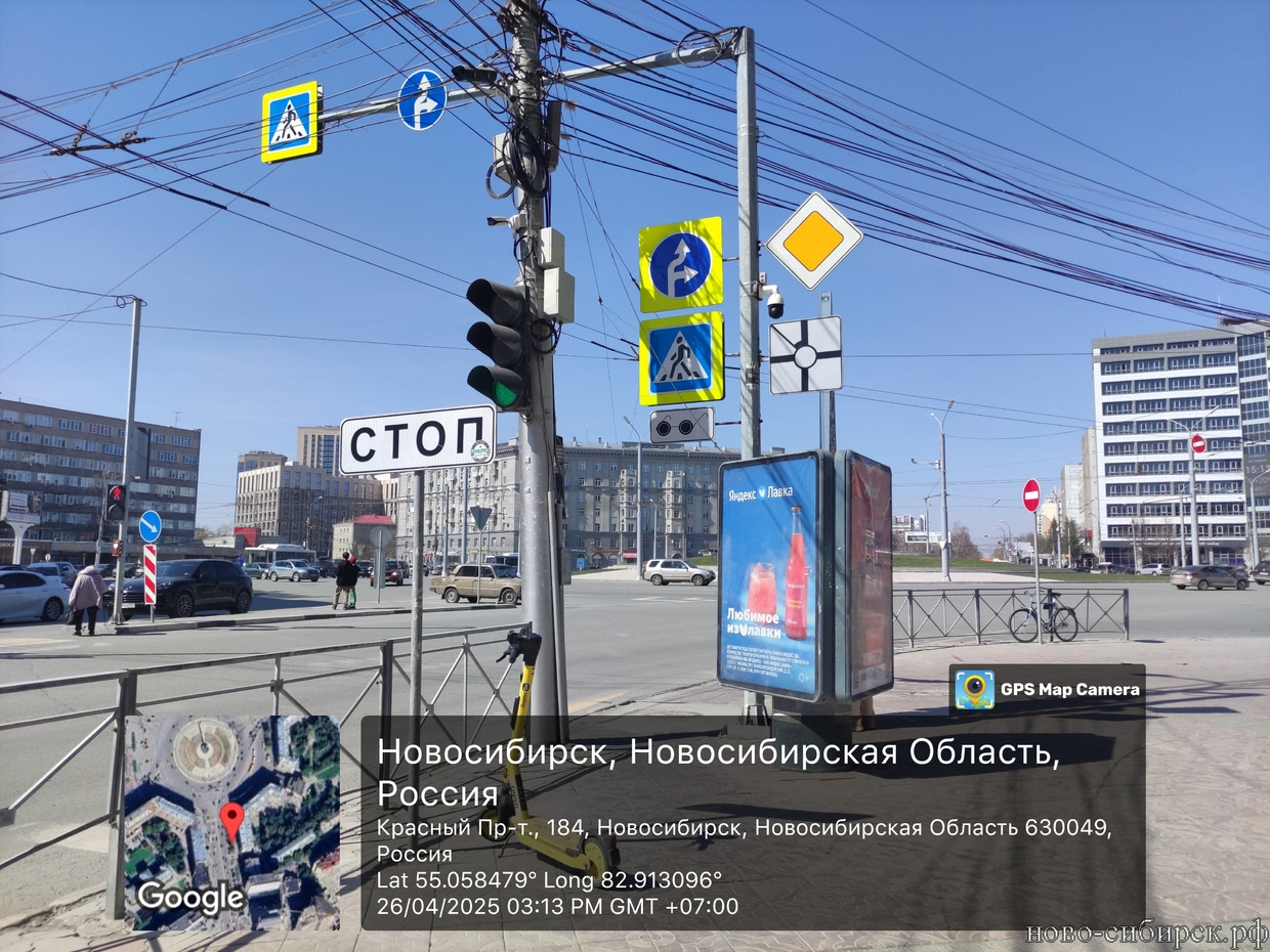 Пл. Калинина. Метро Заельцовская. Как проезжать кольцо? Это не кольцо! Это перекрёсток! Внимание на знаки!